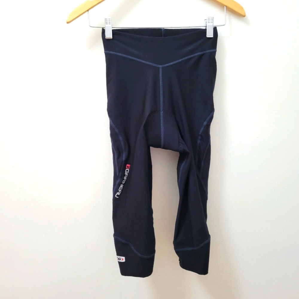 LOUIS GARNEAU Padded Cycling Knickers Long Shorts women's Small Black